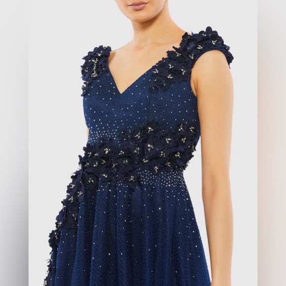 Mac Duggal Midnight Blue Embellished Maxi Dress - Picture 15 of 15